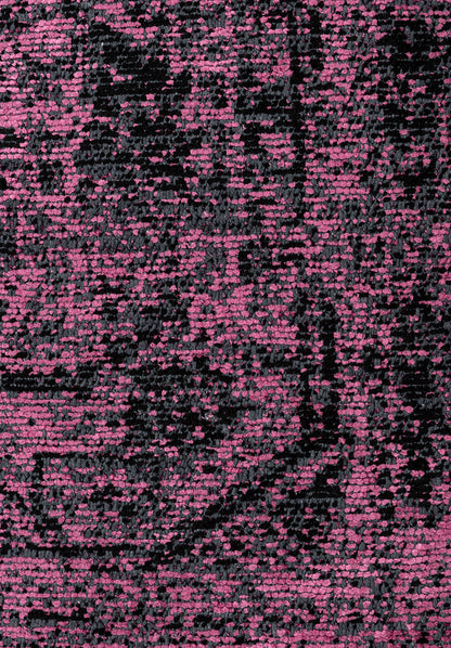 Tile Black - Pink Rug