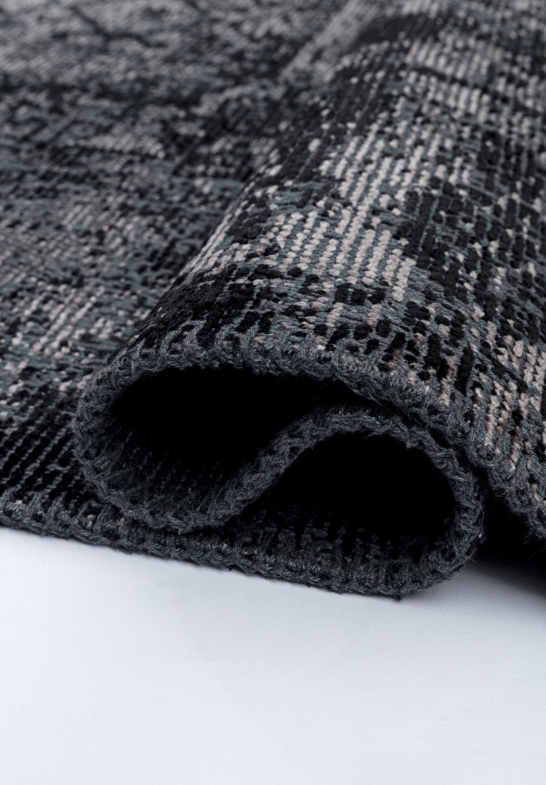 Tile Black - Dark Grey Rug
