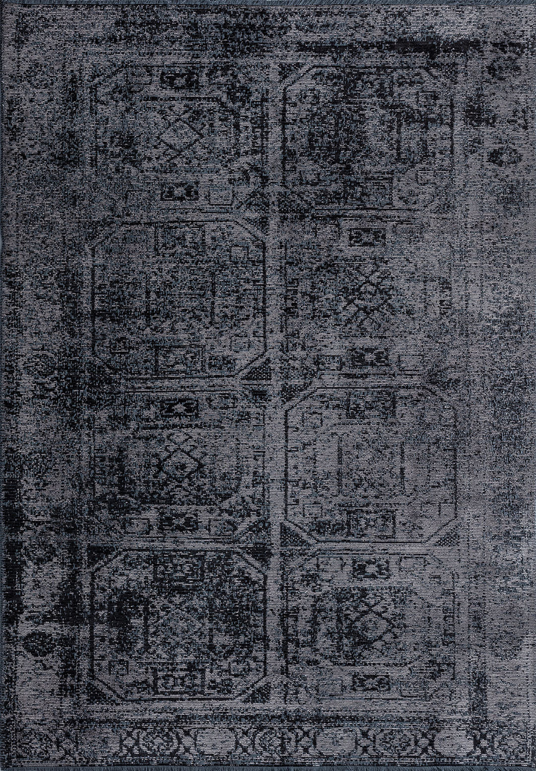 Tile Black - Dark Grey Rug