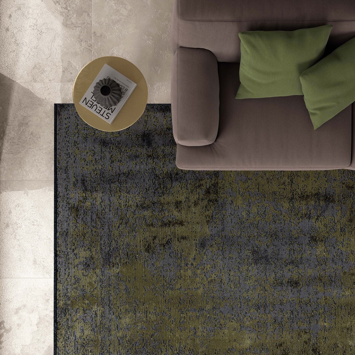 Medallion Grey - Green Rug