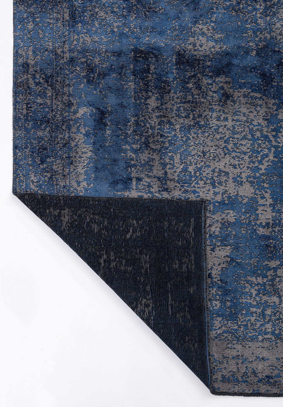 Medallion Grey - Navy Blue Rug