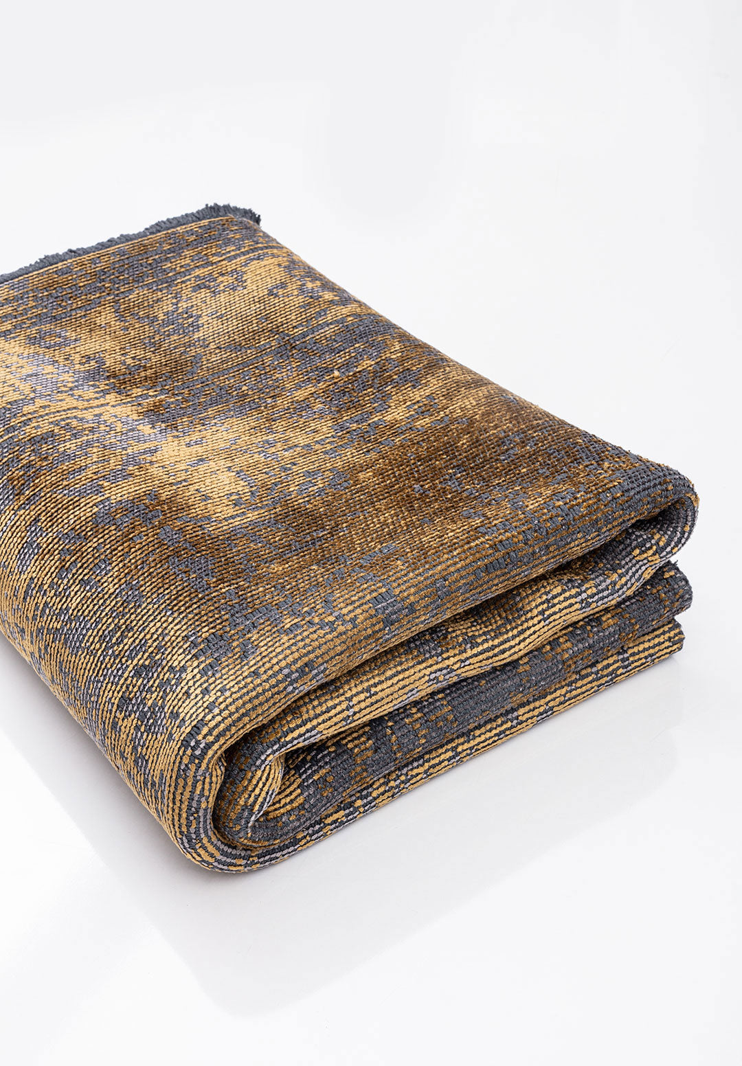 Medallion Grey - Gold Rug