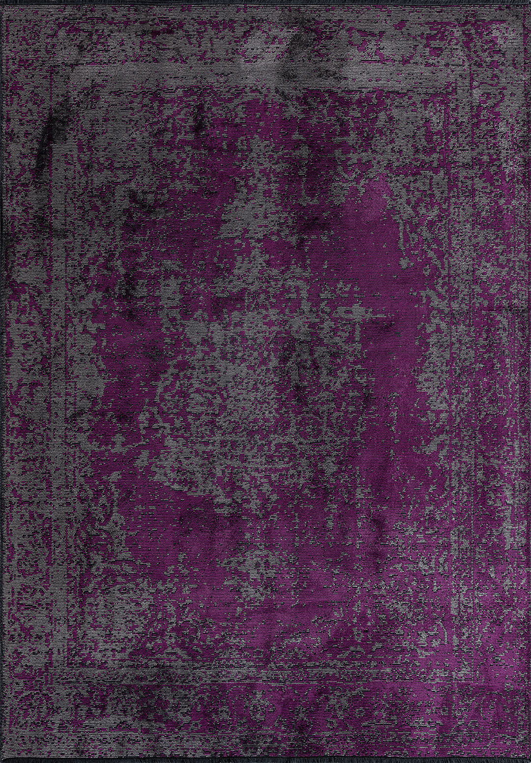 Medallion Grey - Purple Rug