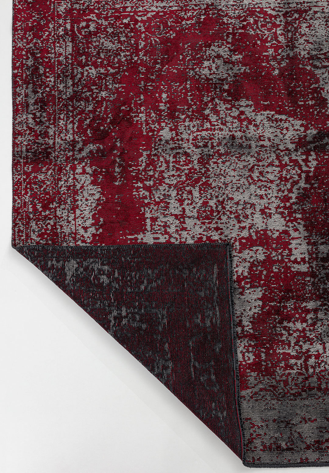 Medallion Grey - Red Rug