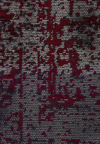 Medallion Grey - Red Rug