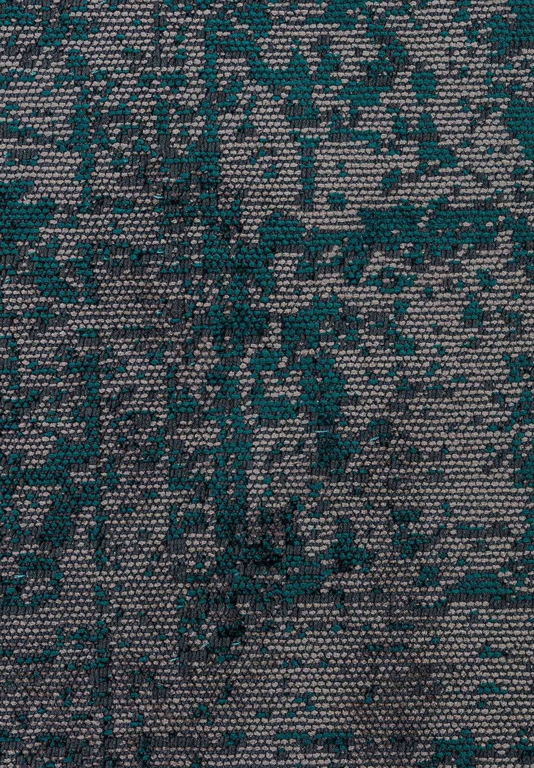 Medallion Grey - Dark Turquoise Rug