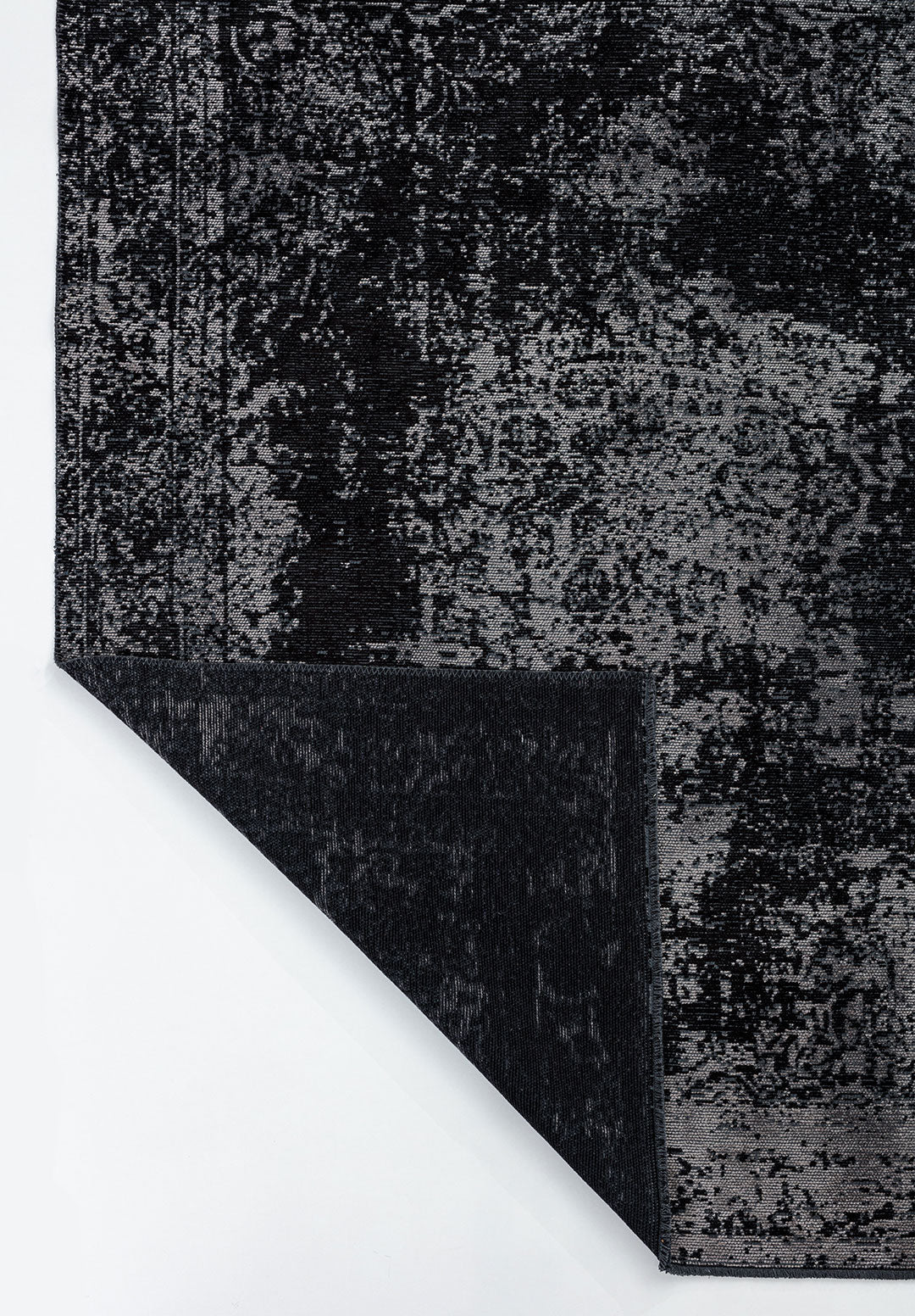 Medallion Grey - Black Rug