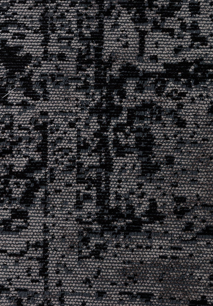 Medallion Grey - Black Rug