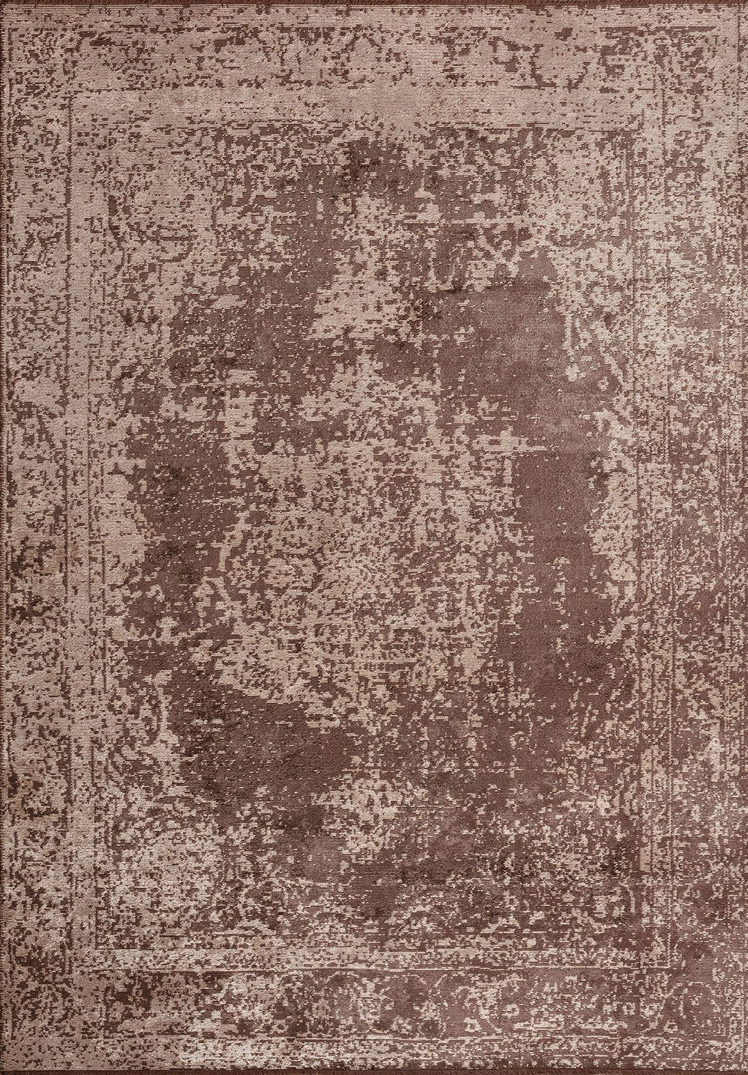 Medallion Light Cream - Dark Mink Rug