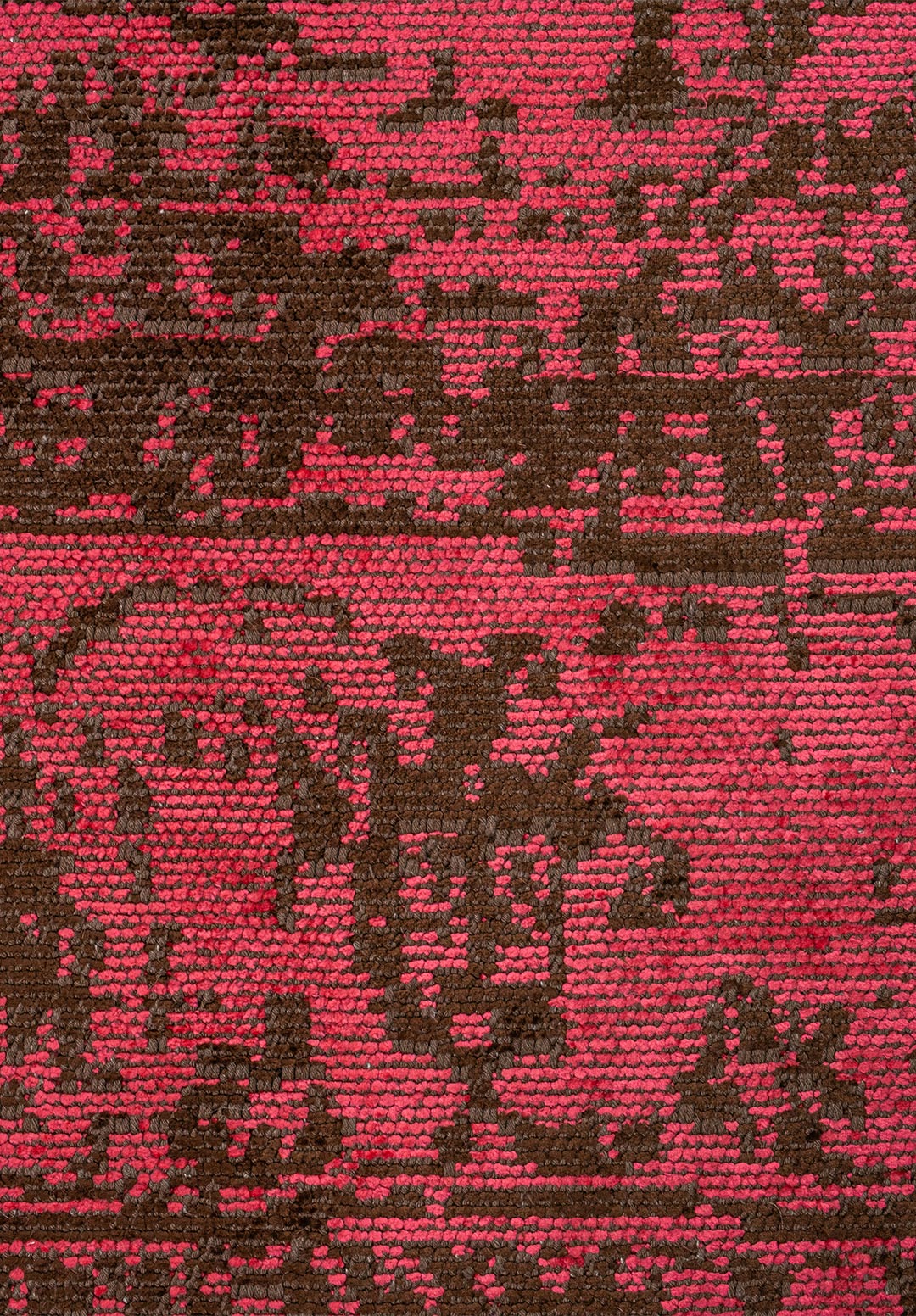 Medallion Dark Brown - Fuchsia Rug