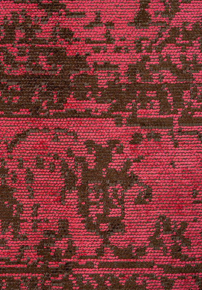Medallion Dark Brown - Fuchsia Rug
