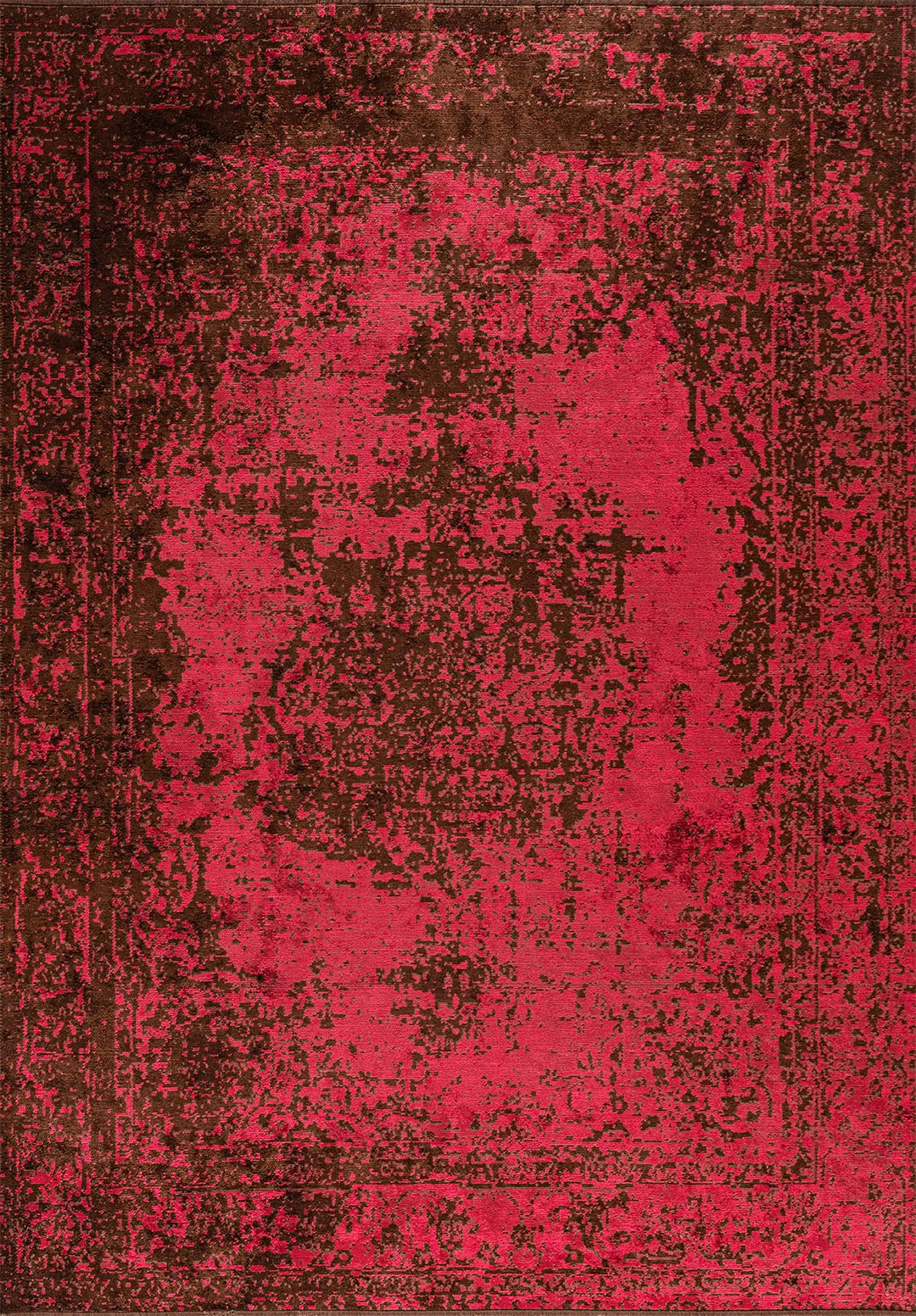 Medallion Dark Brown - Magenta Rug