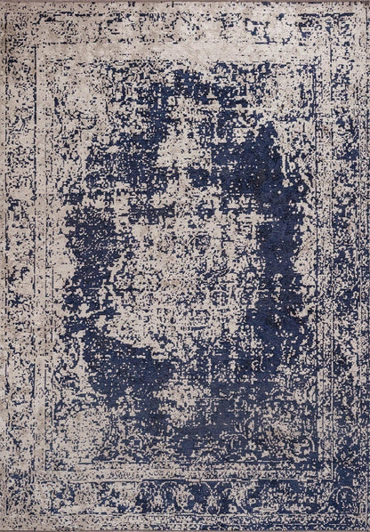 Medallion Beige - Dark Navy Rug
