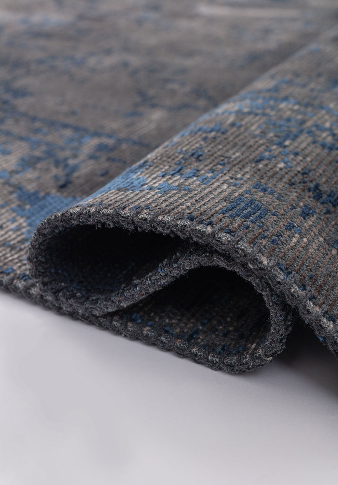 Ivy Grey - Navy Blue Rug