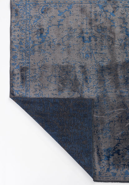 Ivy Grey - Navy Blue Rug