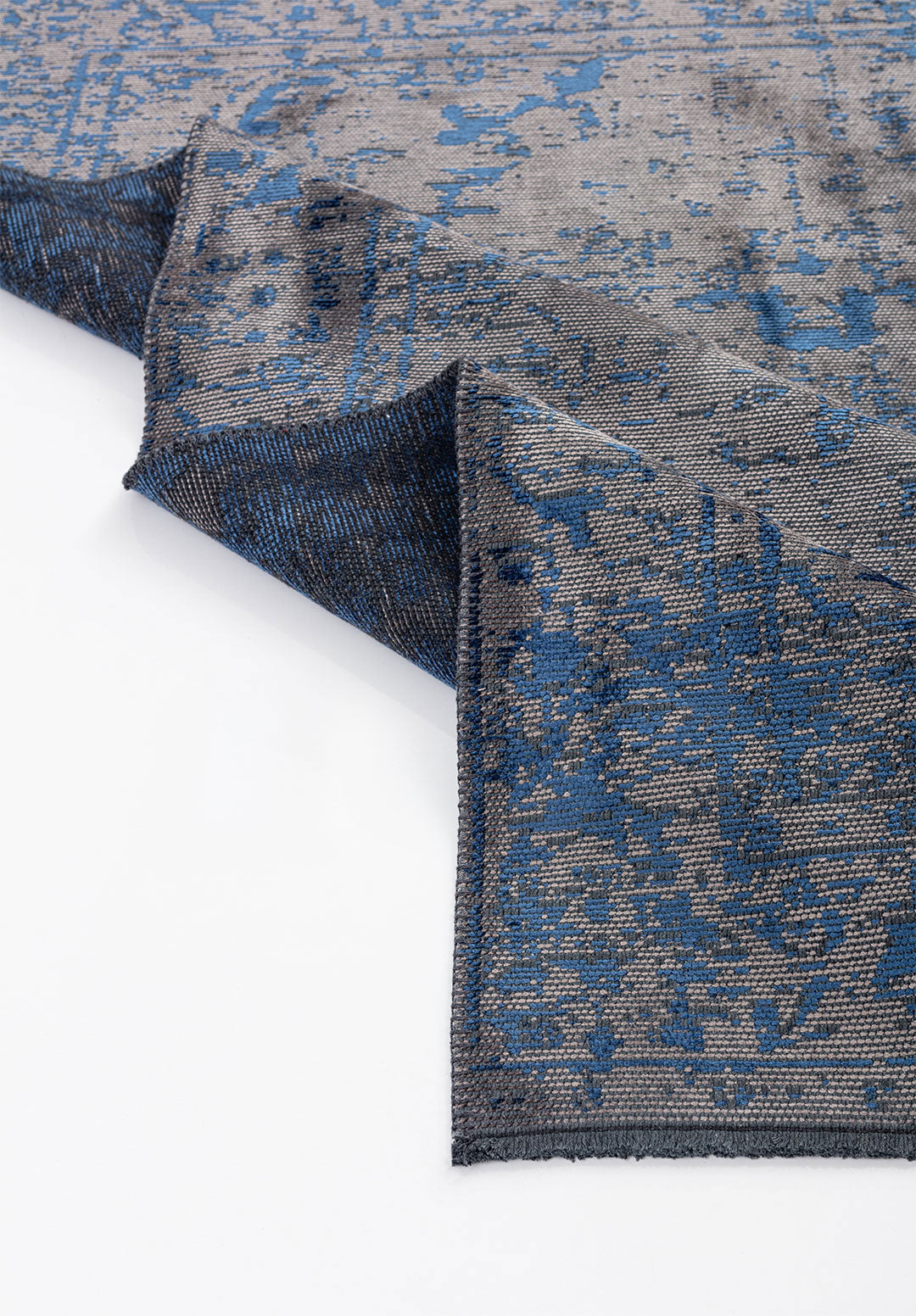 Ivy Grey - Navy Blue Rug