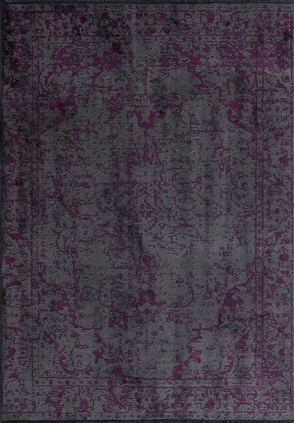 Ivy Grey - Purple Rug
