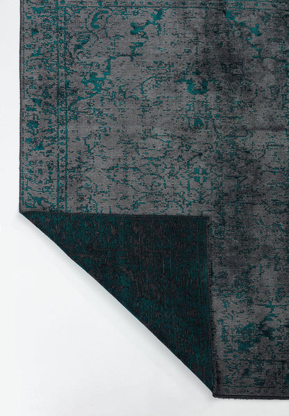 Ivy Grey - Dark Turquoise Rug