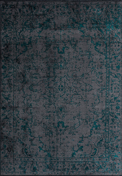 Ivy Grey - Dark Turquoise Rug