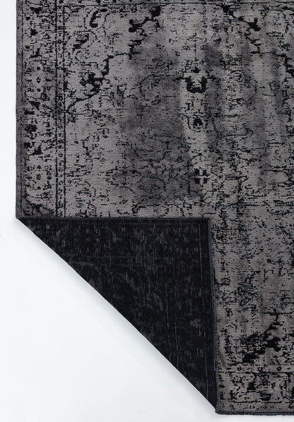 Ivy Grey - Black Rug