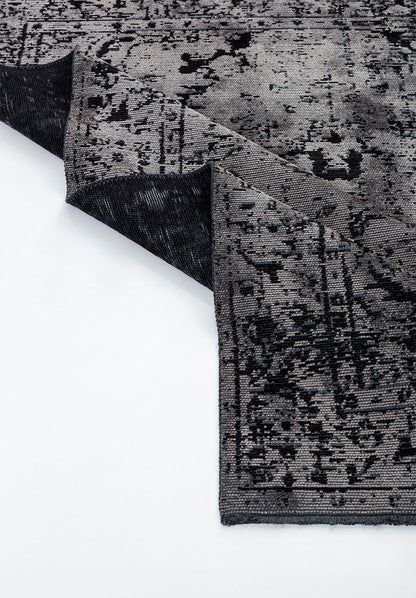 Ivy Grey - Black Rug