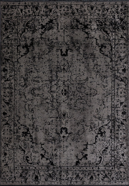 Ivy Grey - Black Rug