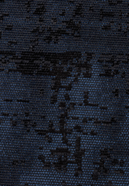 Discrete Black - Navy Blue Rug