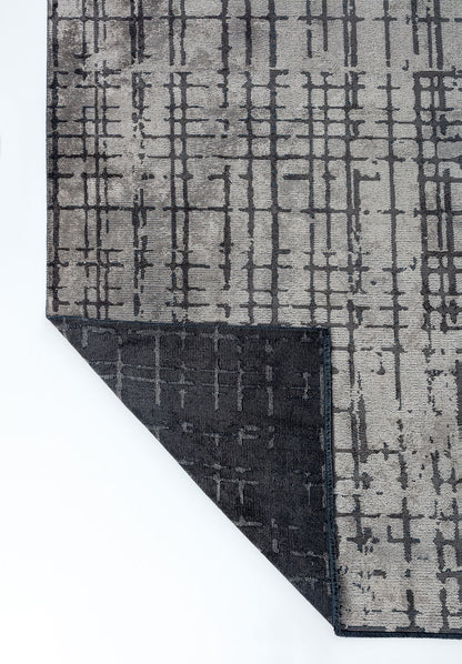 Axis Anthracite - Beige Rug