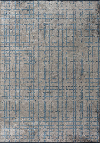 Axis Blue - Beige Rug
