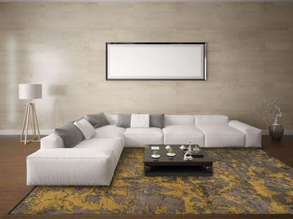 Marble Gold - Dark Grey Rug