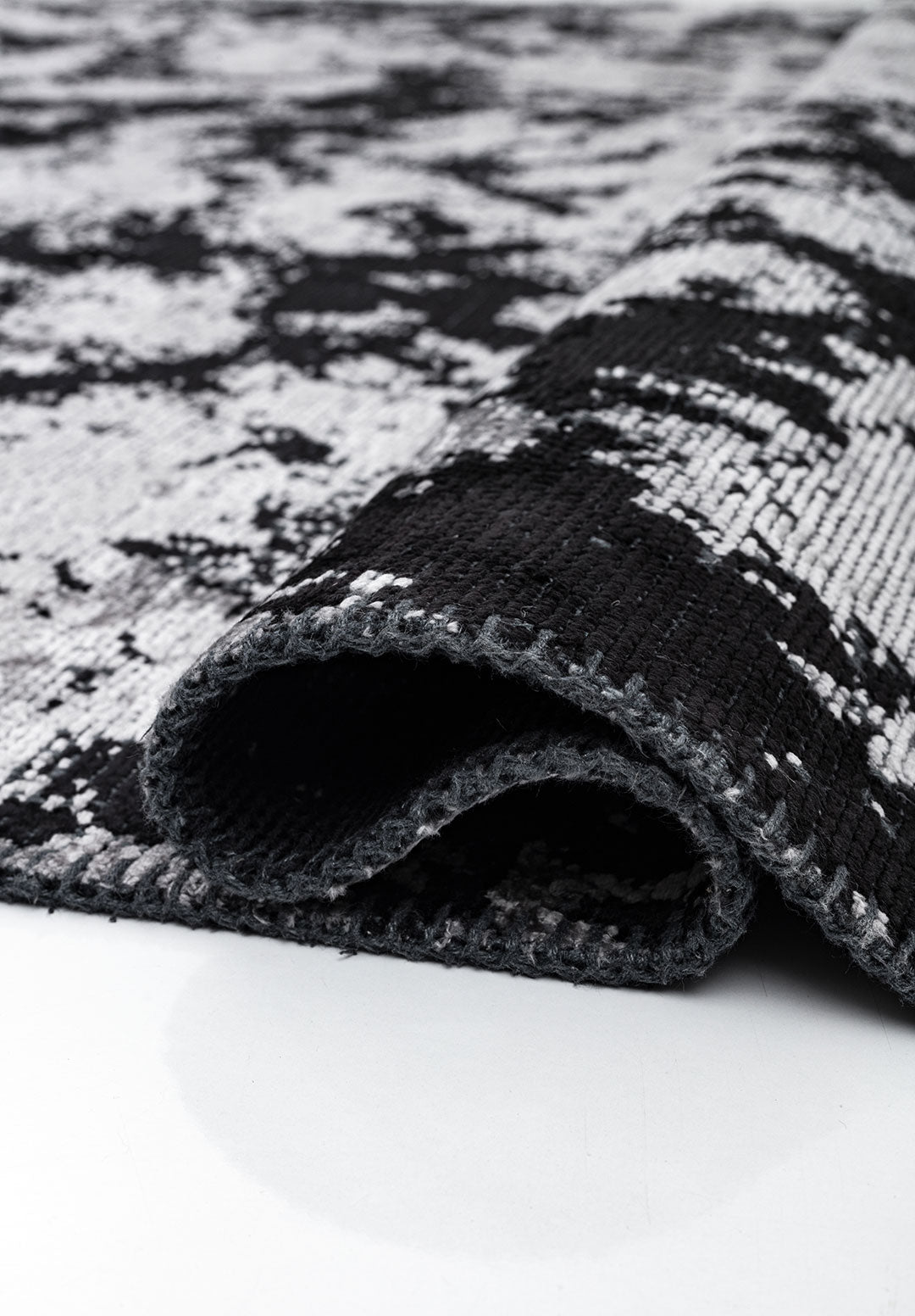 Marble Black - Light Grey Rug