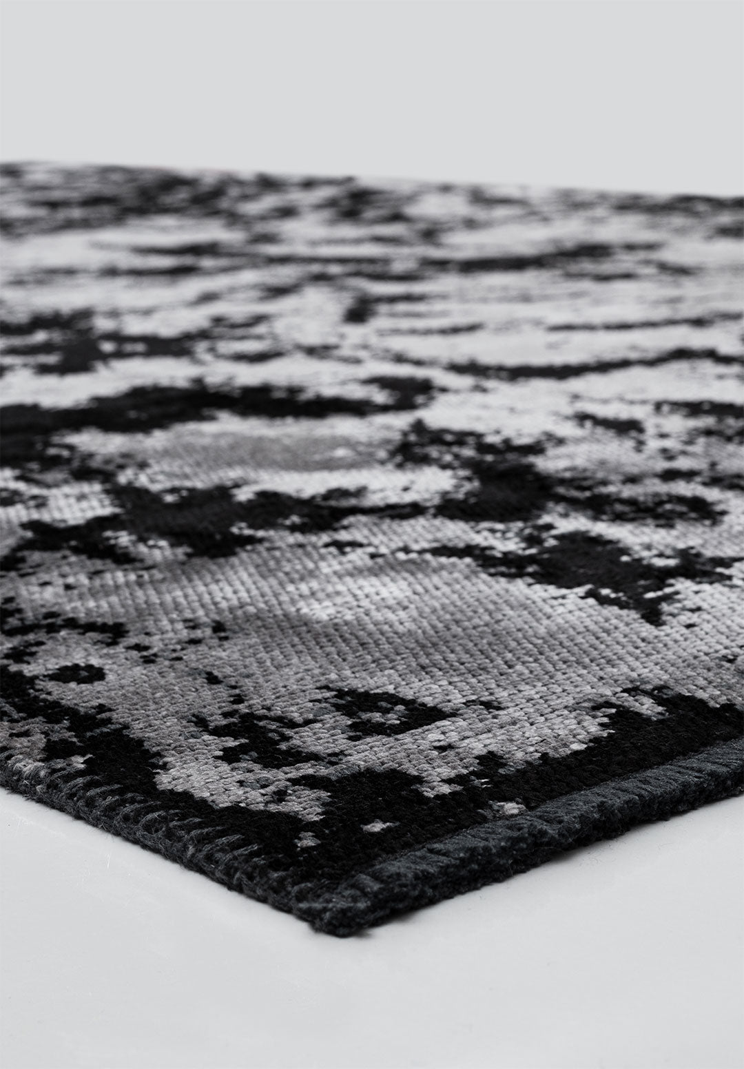 Marble Black - Light Grey Rug