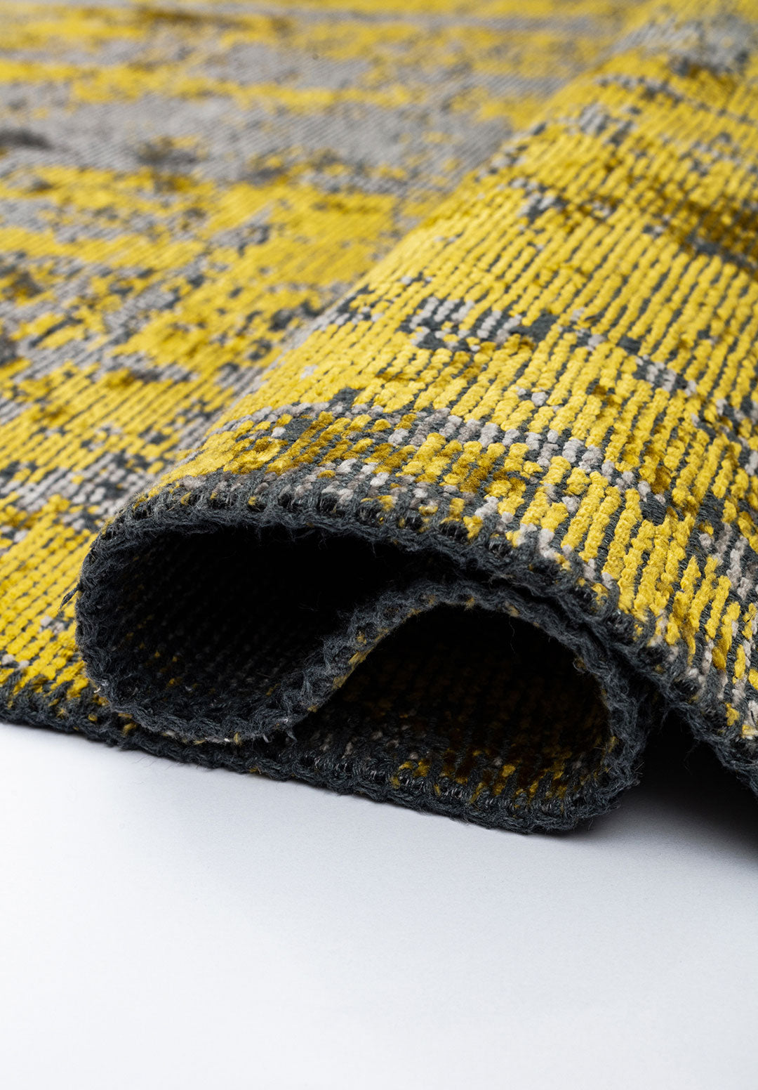Horizon Yellow - Grey Rug