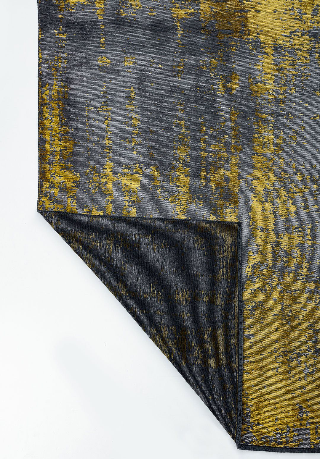 Horizon Yellow - Grey Rug