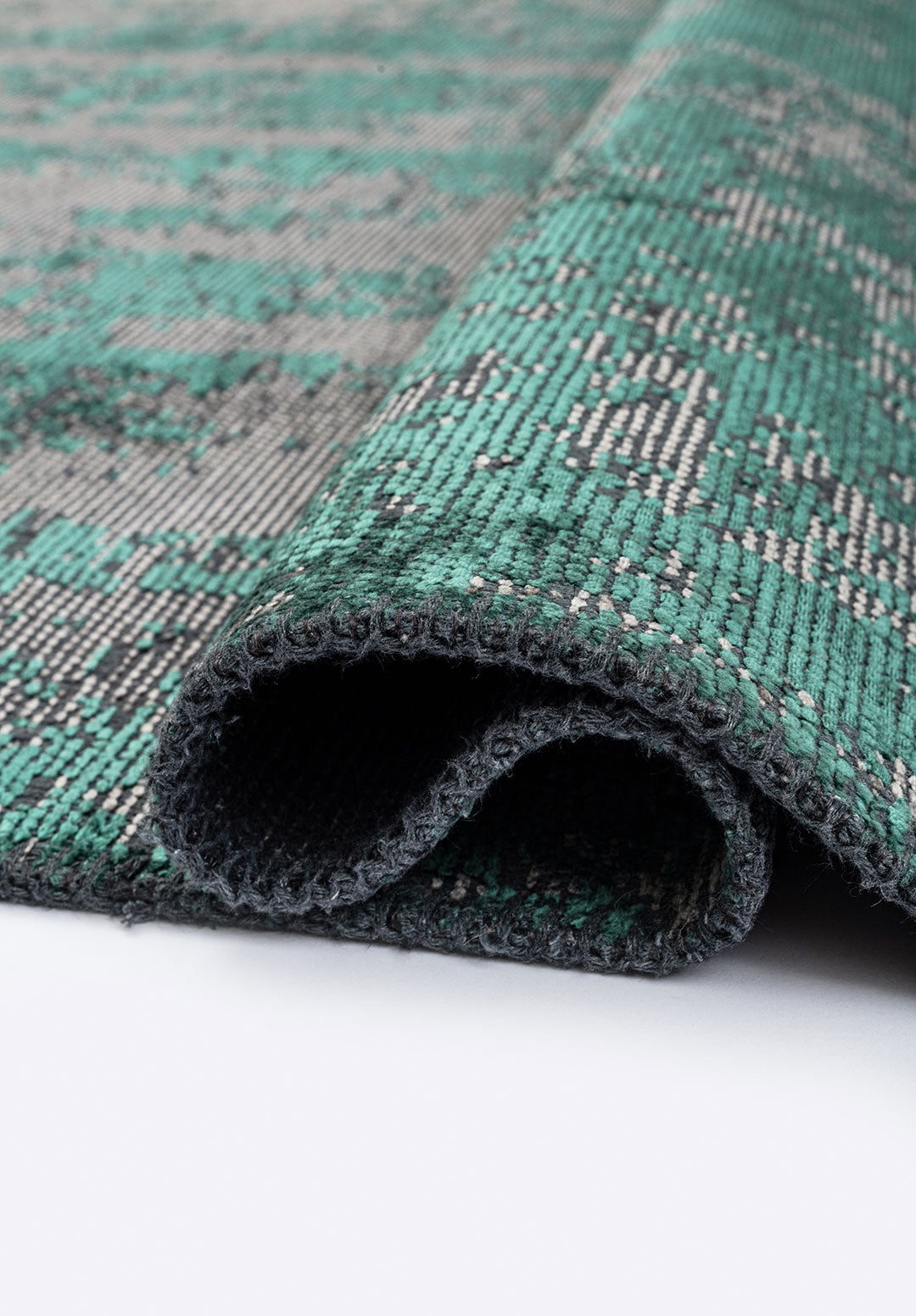 Horizon Dark Green - Grey Rug