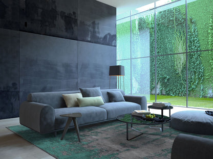 Horizon Dark Green - Grey Rug