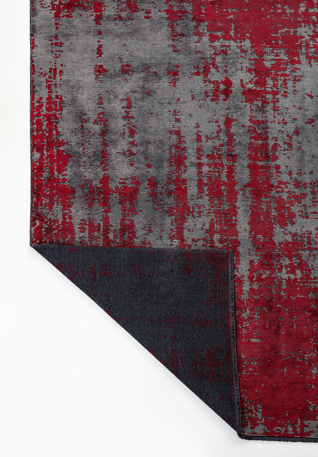 Horizon Red - Grey Rug