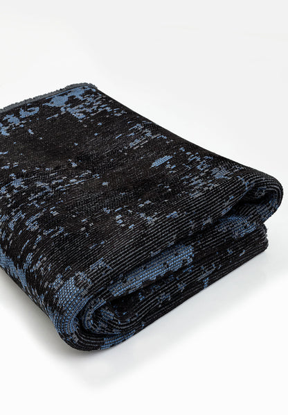 Horizon Black - Navy Blue Rug