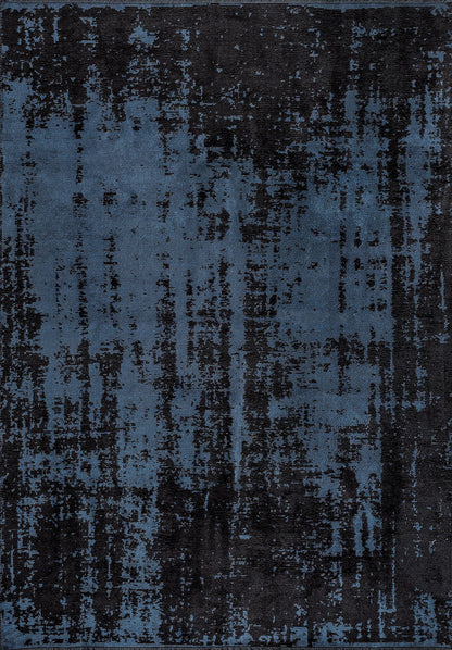 Horizon Black - Navy Blue Rug