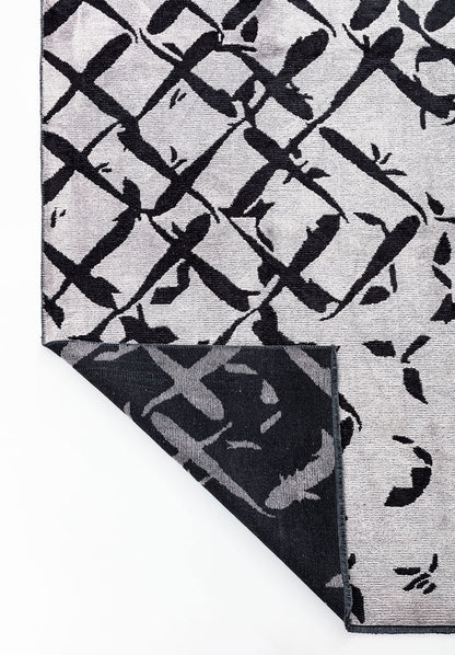 Fade Black - Light Grey Rug