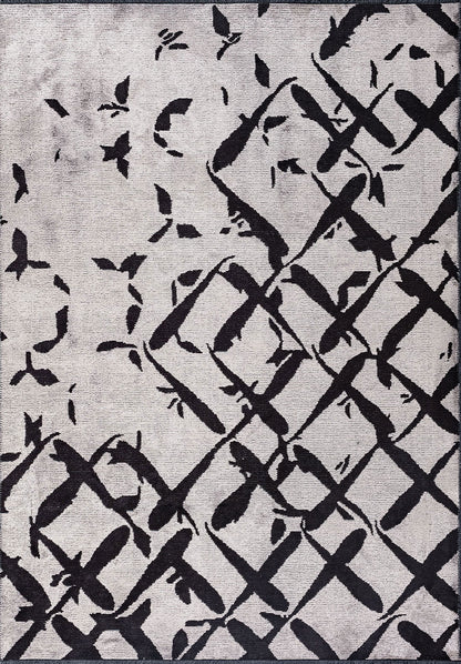 Fade Black - Light Grey Rug