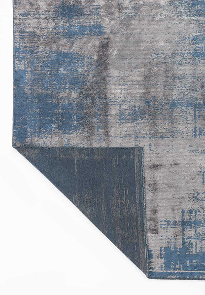 Surface Navy Blue - Grey Rug