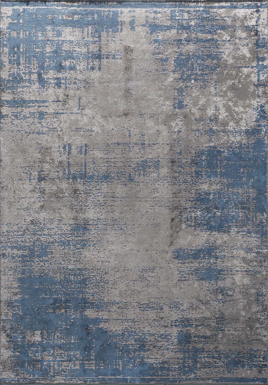 Surface Navy Blue - Grey Rug