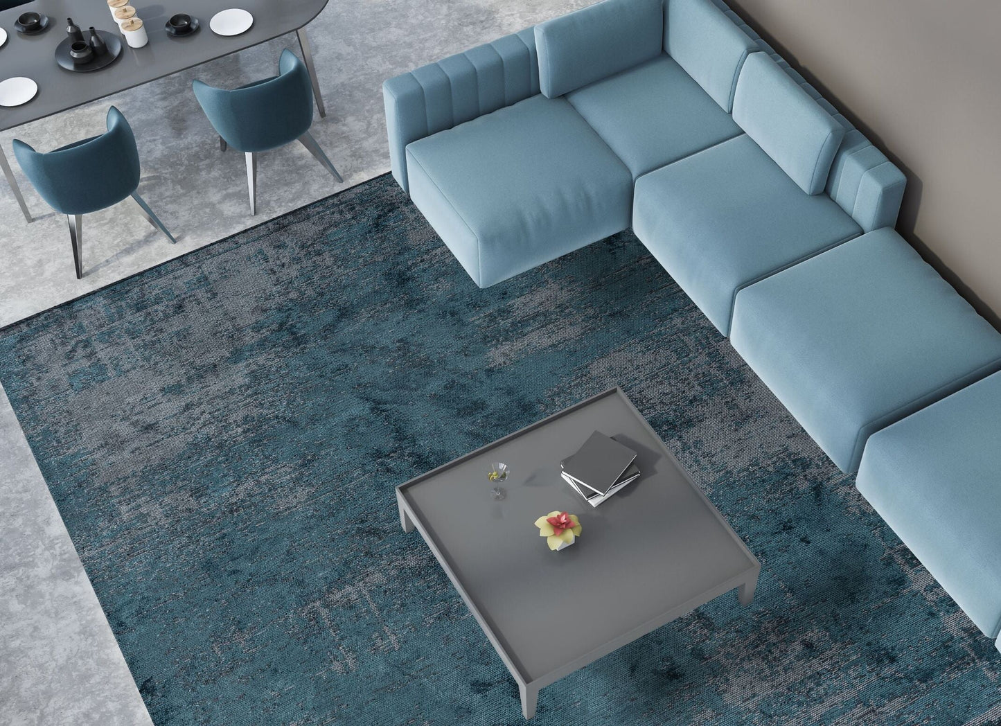 Surface Blue - Petrol Rug
