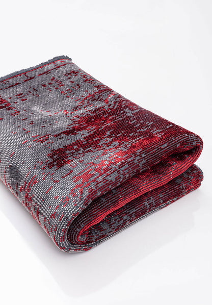 Surface Grey - Red Rug