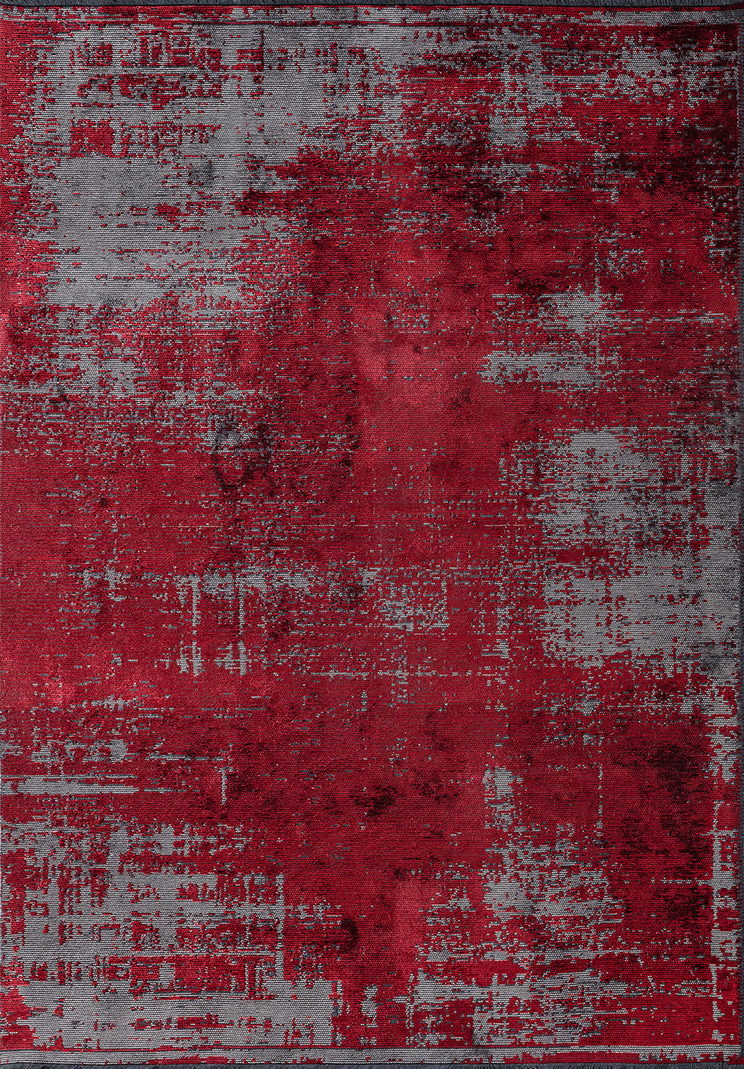 Surface Grey - Red Rug