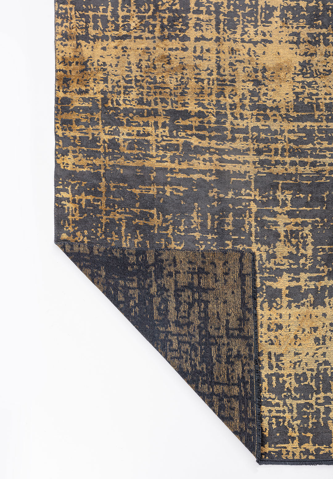 Spark Anthracite - Gold Rug