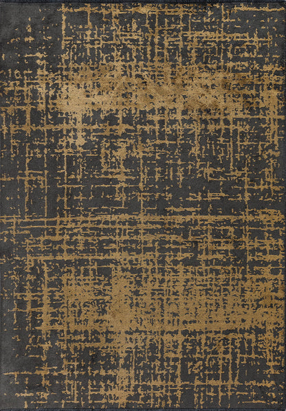 Spark Anthracite - Gold Rug
