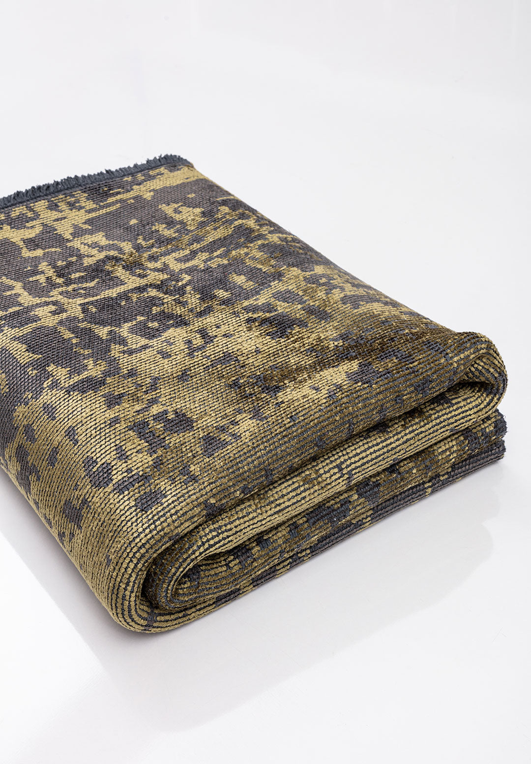 Spark Anthracite - Green Rug