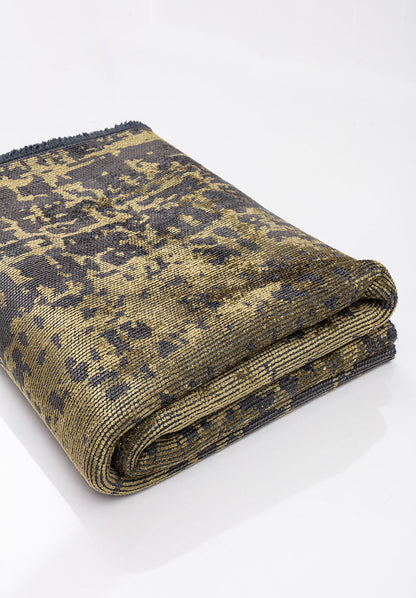 Spark Anthracite - Green Rug